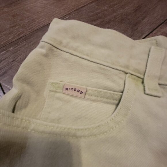 Vintage high waisted shorts - Lee Denim Riders Size 10 Light green - Picture 3 of 6